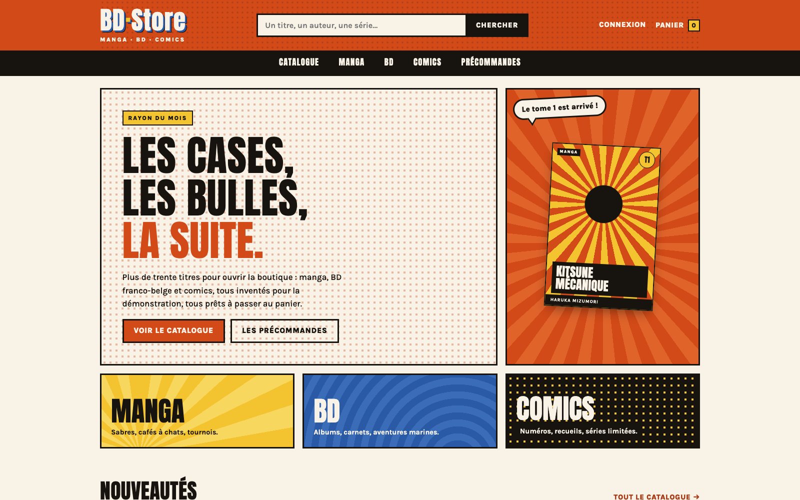 Aperçu du site BD·Store